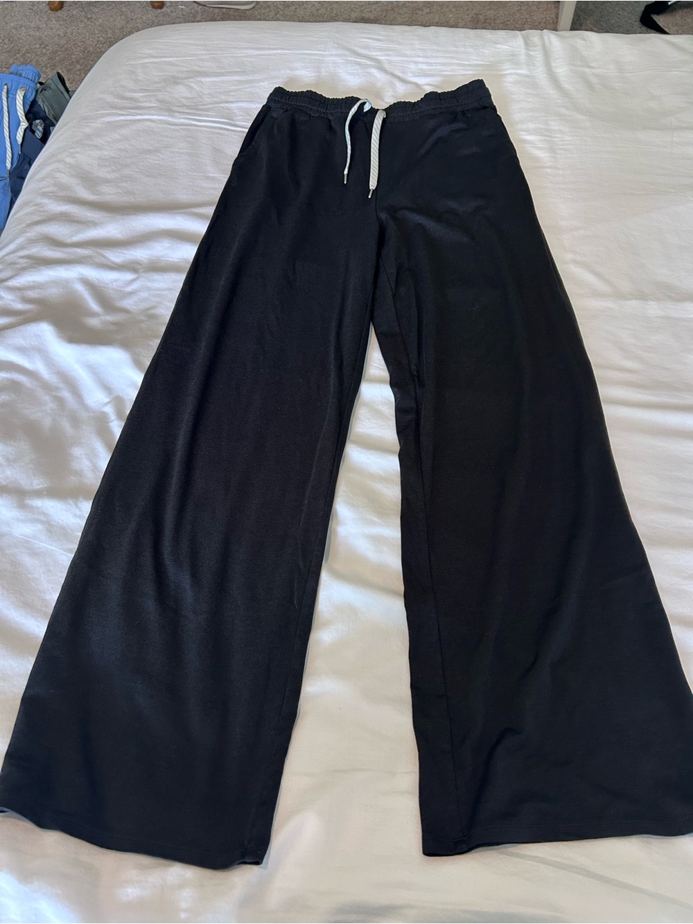 Vuori Black Wide Leg Lounge Pants